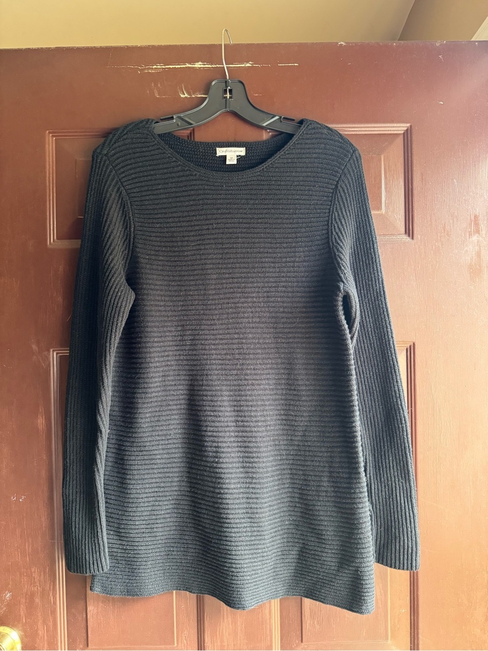 Croft & Barrow Black Sweater Size Medium